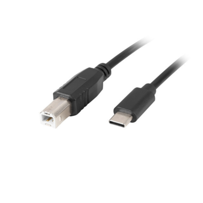 CABLE USB LANBERG USB-C M A USB-B M 2.0 1.8M FERRITA NEGRO