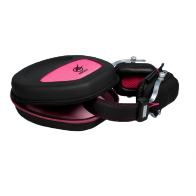 FUNDA AURICULARES GAMING PORT AROKH NEGRO/ROSA