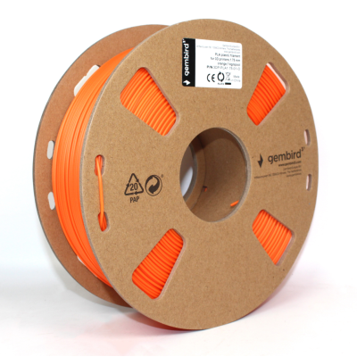 FILAMENTO GEMBIRD PLA NARANJA, 1,75 MM, 1 KG