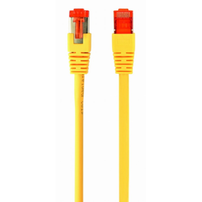 CABLE RED S-FTP GEMBIRD CAT 6A LSZH AMARILLO 0,5 M