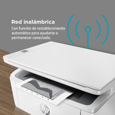 Multifunción Láser Monocromo HP LaserJet M140w/ WiFi/ Blanca