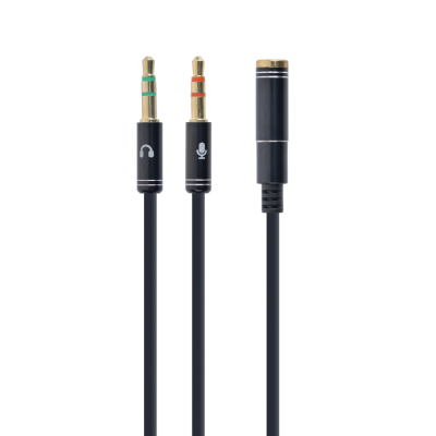 CABLE ADAPTADOR GEMBIRD-HEMBRA 4PINES 3,5MM A 2 STEREO 3,5MM