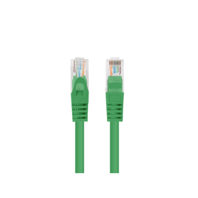 CABLE RED LANBERG LATIGUILLO CAT.6 UTP 7.5M VERDE FLUKE PASSED