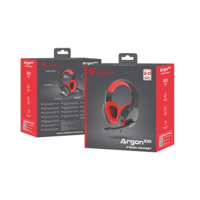 AURICULARES GAMING GENESIS ARGON 100 ROJOS