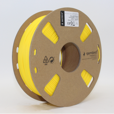 FILAMENTO GEMBIRD PLA AMARILLO, 1,75 MM, 1 KG