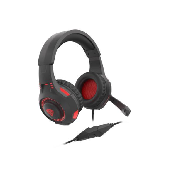 AURICULARES GAMING GENESIS RADON 210 7.1 USB NEGRO/ROJO