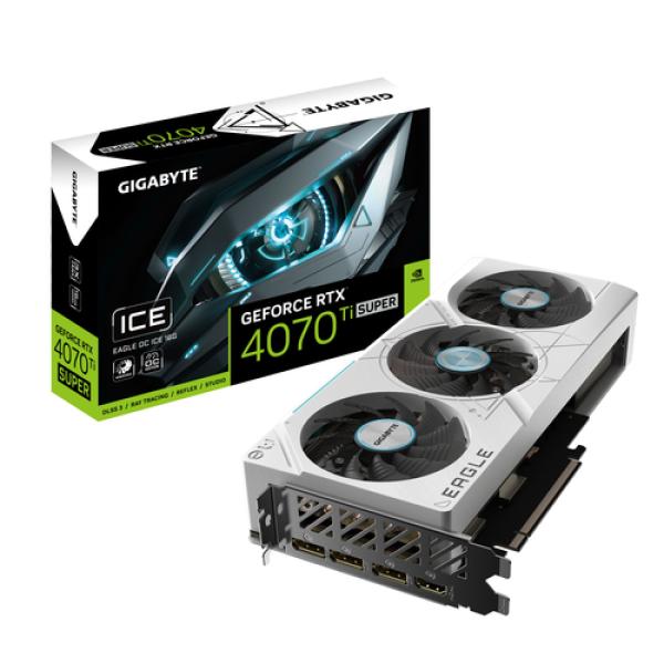 TARJETA GRAFICA GIGABYTE RTX 4070TI SUPER EAGLE OC ICE 16GB