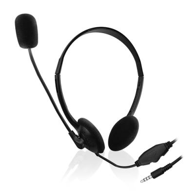 AURICULARES EWENT CHAT MICROFONO-CONTROL DE VOLUMEN CABLE 2M-1