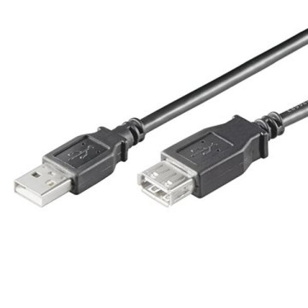 CABLE ALARGADOR USB EWENT USB-A MACHO USB-A HEMBRA 1,8m