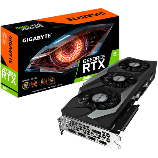 TARJETA GRAFICA GIGABYTE RTX 3080 GAMING OC 10GB LHR