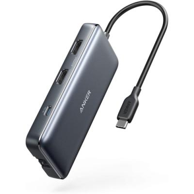 HUB USB ANKER TIPO C A 2xUSB 3.0 2xHDMI 1xSD+microSD 1xETHERNET