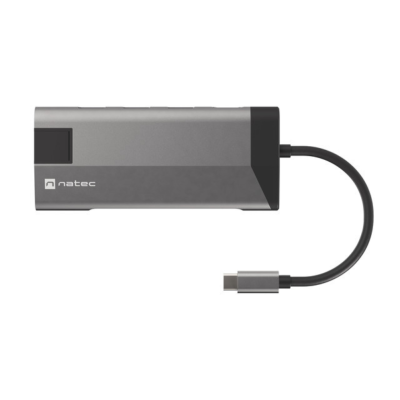 ADAPTADOR NATEC FOWLER PLUS USB-C--3XUSB 3.0,HDMI 4K,USB-C