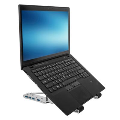 BASE PORTATIL TARGUS CON HUB INTEGRADO 4x USB- A PLATA