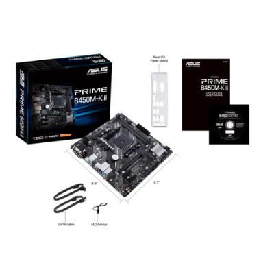 PLACA BASE ASUS PRIME B450M-K II AM4 MATX 2XDDR4