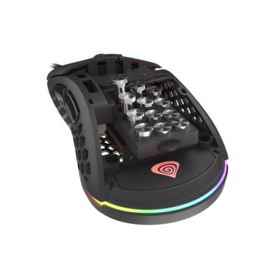 RATON GAMING GENESIS XENON 800 RGB CON PESOS SENSOR PMW 3389