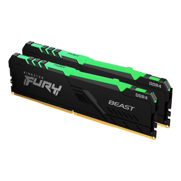 DDR4 KINGSTON 2x8GB 3200 FURY BEAST NEGRO