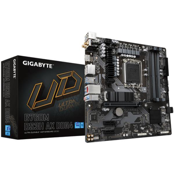 PLACA BASE GIGABYTE B760M DS3H AX 1700 MATX 4XDDR4