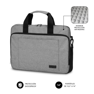 MALETIN SUBBLIM AIR PADDING LAPTOP BAG 13,3-14" GREY