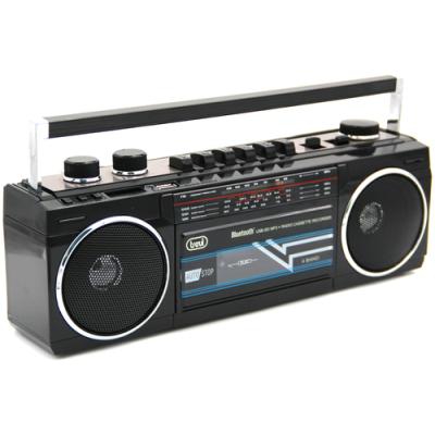 RADIO GRABADORA TREVI USB SD BLUETOOTH CASSETTE RR 501 BT NEGRO