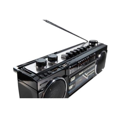 RADIO GRABADORA TREVI USB SD BLUETOOTH CASSETTE RR 501 BT NEGRO