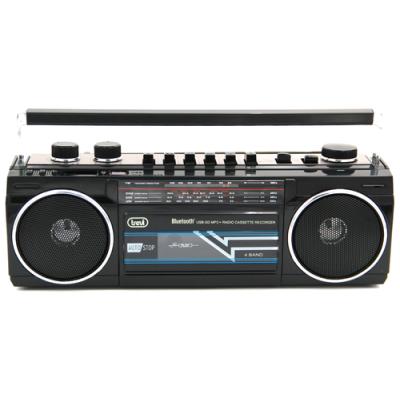 RADIO GRABADORA TREVI USB SD BLUETOOTH CASSETTE RR 501 BT NEGRO