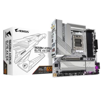 PLACA BASE GIGABYTE B650M A ELITE AX ICE AM5 ATX 4XDDR5