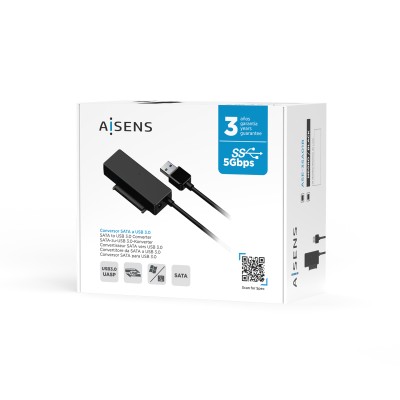 Adaptador para Discos Duros 2.5'/3.5' Aisens ASE-35A01B/ USB