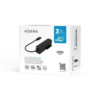 Adaptador para Discos Duros 2.5'/3.5' Aisens ASE-35C02B/ USB