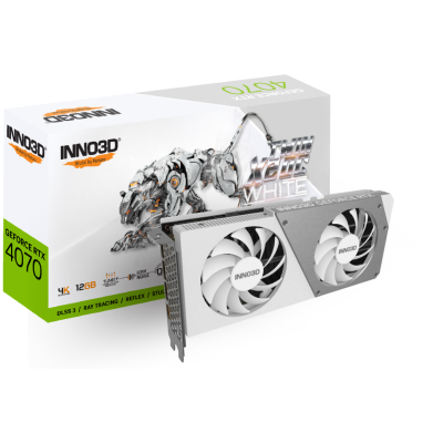 TARJETA GRAFICA INNO3D RTX 4070 TWIN X2 OC 12GB WHITE