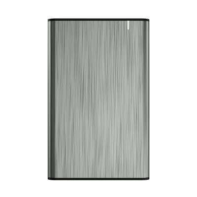 Aisens ASE-2525GR Caja externa de aluminio Gris/Plata para