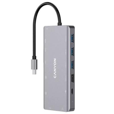 Docking USB 3.0 Tipo-C Canyon CNS-TDS12/ 1xVGA/ 2xHDMI/ 4xUSB/