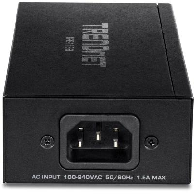 Inyector PoE TRENDnet TPE-119GI/ 802.3af/at/u/ab/bt 2 RJ45