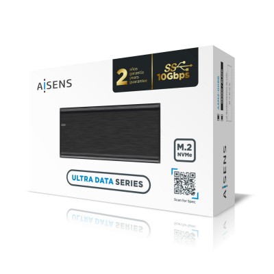 Aisens ASM2-008B Caja externa Negra para SSD M.2 NVMe (NO