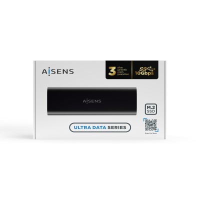 Aisens ASM2-014B Caja externa Negra Ultra SLIM para SSD M.2