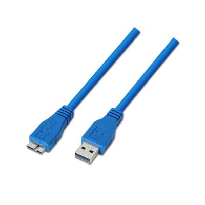 Cable USB 3.0 Aisens A105-0048/ USB Macho - MicroUSB Macho/ 2m/