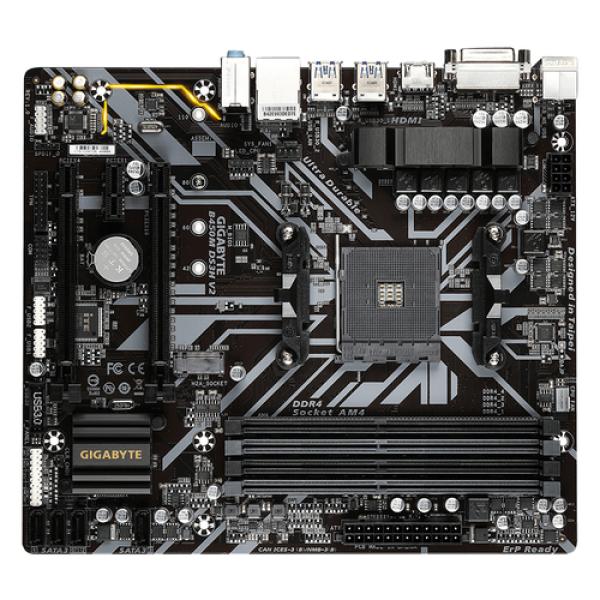 Placa Base Gigabyte B450M DS3H V2 Socket AM4/ Micro ATX