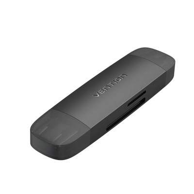 Lector de Tarjetas Externo Vention CLKB0/ USB 3.0 y USB Tipo-C