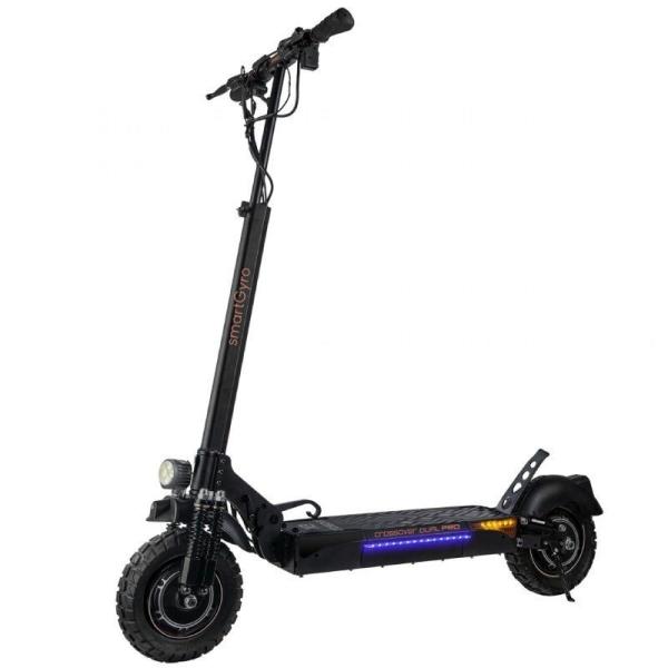 Patinete Eléctrico SmartGyro Crossover Dual Pro/ Motor 2400W/ Ruedas 10'/ 25km/h/ Autonomía 50km/ Negro