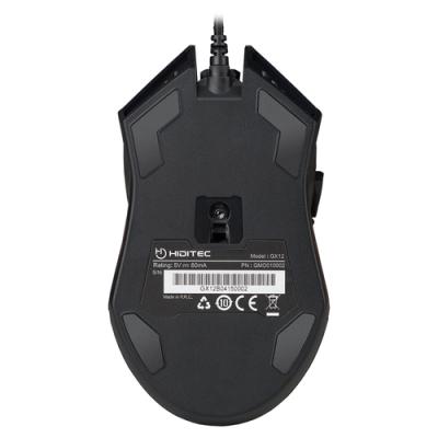 RATÓN HIDITEC GAMING GX12 GMO010002 - SENSOR ÓPTICO -