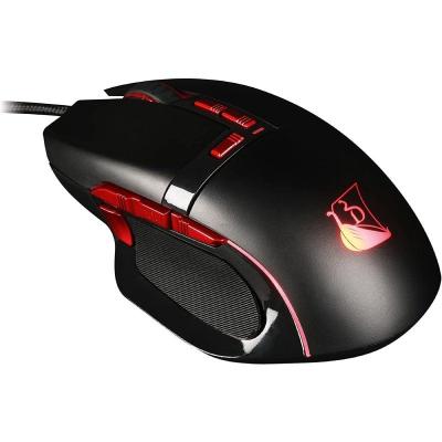 Ratón Gaming Konix Drakkar Prime Baldur/ Hasta 5000 DPI/ Negro