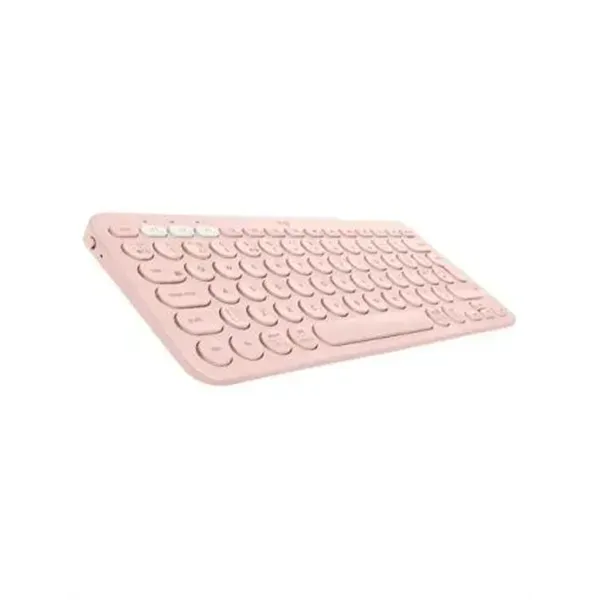 Logitech K380 Rosa Teclado Mini Bluetooth multidispositivo para Windows/Apple iOS/Android/Chrome