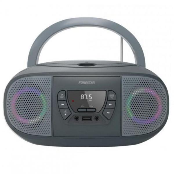 Radio CD Fonestar BOOM-GO-G/ 13W/ Gris