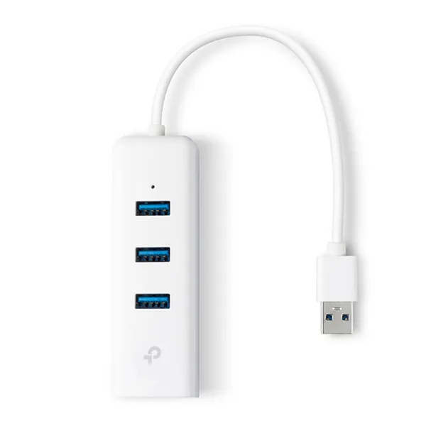 Hub USB 3.0 TP-Link UE330/ 3xUSB/ 1xRJ45/ Blanco