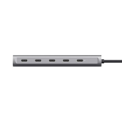 Hub USB Tipo-C Trust Halyx/ 4xUSB Tipo-C/ 1xUSB Tipo-C PD