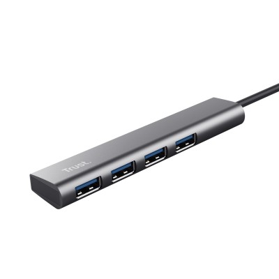 Hub USB Tipo-C Trust Halyx/ 4xUSB