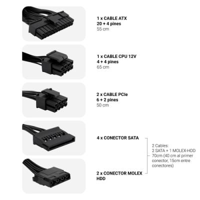 Fuente De Alimentacion Atx 650w Coolbox Coo-fapw3-650