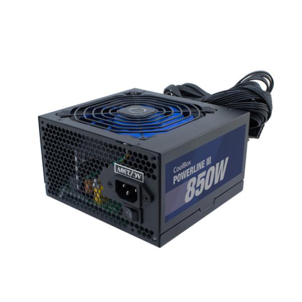 Fuente De Alimentacion Atx Coolbox Coo-fapw3-850 De 850w Powerline3 Eficiencia 85% Al 50% Carga