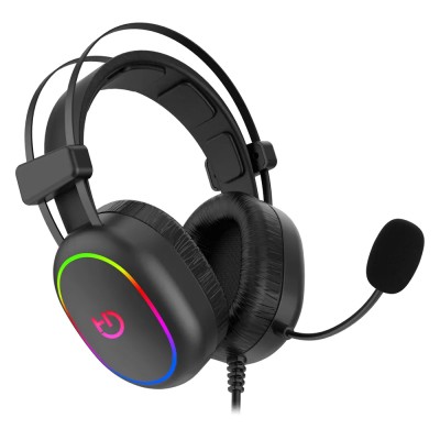 Auriculares Gaming con Micrófono Hiditec Erys ARGB/ Jack 3.5/