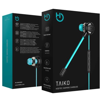 Auriculares Gaming con Micrófono Hiditec Taiko/ Jack 3.5/ Azules