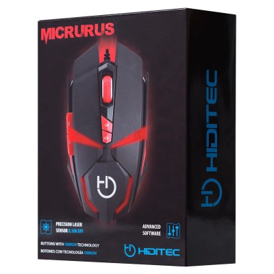 Ratón Gaming Hiditec Micrurus/ Hasta 8100 DPI